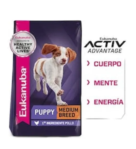 Eukanuba Puppy Medium Breed 13.6 Kg - Alimento para Cachorros Raza Mediana