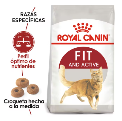 Royal Canin Fit and Active 3.1 Kg - Alimento Seco para Gatos Adultos Activos