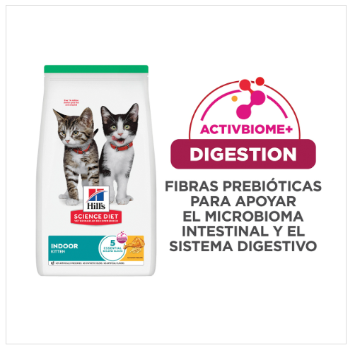 Hill's Science Diet Indoor Kitten 3.2 Kg - Alimento Seco para Gatitos de Interiores
