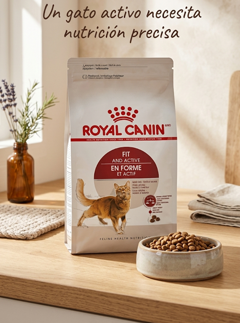 Royal Canin Fit and Active 3.1 Kg - Alimento Seco para Gatos Adultos Activos