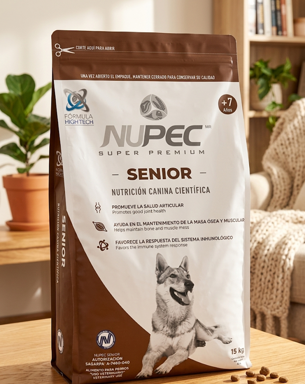 Nupec Senior 15 Kg - Alimento para Perro Raza Mediana y Grande